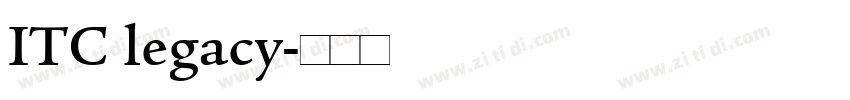 ITC legacy字体转换